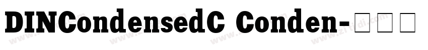 DINCondensedC Conden字体转换